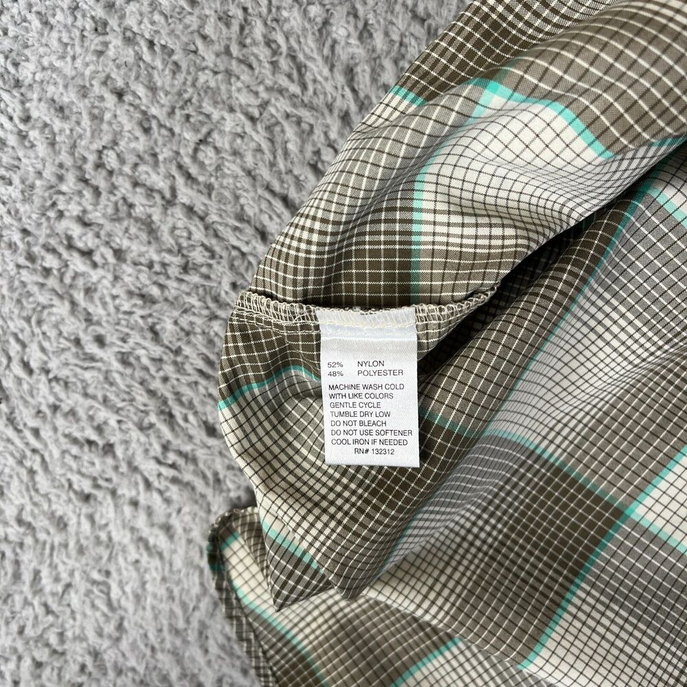 Howler Bros Pearl Snap Shirt Men XL Brown Blue Plaid Snap Huckberry Short Sleeve - Picture 13 of 13